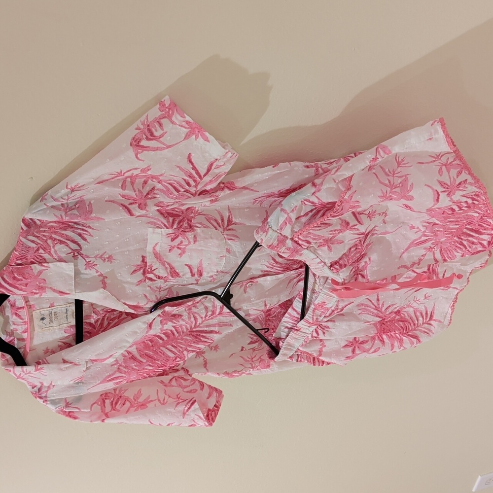Beacon Cove 100% Cotton Pink Floral Pajamas Size M - Picture 7 of 12